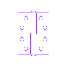 Buildings Door Hinges Lift Off Door Hinge Editable Svg Line Art, Free Vectors File